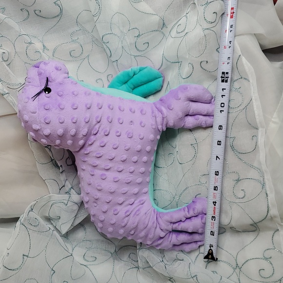 Bliss Plush Lavender & Aqua‎ Seal Stuffy - Picture 10 of 12